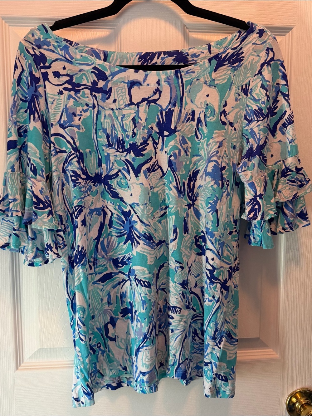 Lilly Pulitzer Lula top elephant appeal